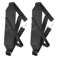 2Pcs Replacements Backpacks Blower Straps Suitable With Multiple Models Sturdy Nylon Adjustable Shoulder Belts 1 black