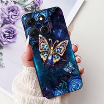 Skirta Motorola Moto G86 Power 5G dėklas Naujas madingas gėlių bambuko katės animacinis minkšto silikono galinis dangtelis Moto G86 Power 2025 Coque Moto G86 Power