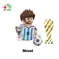 Vaikų žaislai Futbolo žvaigždės Statybiniai kaladėlės Sporto žaidėjas Mini veiksmo figūrėlės Žaislai berniukams Kalėdinės dovanos brown