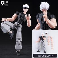 9L3D Spausdinta Jujutsu Kaisen Mahoraga figūrėlė Dummy13 Lucky13 Daugiašakė Pozuojama Anime modelis Kolekcionuojamas žaislas Dovana gray