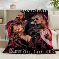 1PC Taylor music Flannel Blanket Gift, Suitable for Both Men And Women, Soft Ideal for Beds And Sofa, Birthday Or Christmas Gift 75x90cm