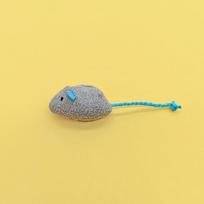 Bite Resistant Simulation Mice Cat Toys With Catnip, Self-entertainment Kitten Interactive Play Set (Gray,S) pilka spalva