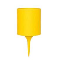 Portable Golf Ground Cup Holder 3D Printed Drink Holder Stake for Coffee Cups Tumblers Water Bottles Golf Course geltona