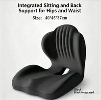 Royal Ingenuity Premium Ergonomic Memory Foam Seat Cushion for Office Chair Seats Hip Waist Back Support Relieves Pain Washable As shown