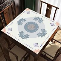 Thickened Natural Rubber American Mahjong Mat Anti-Slip Quiet Table Pad for Indoor Family Entertainment balta