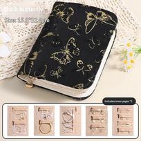 Portable Pu Leather Jewelry Storage Book Jewellery Binder, Jewelry Organizer Roll, Small Anti Oxidation Jewelry Storage Bag 1Pc G