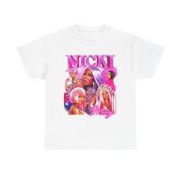 Nicki Graphic T Shirt Vintage Rap Hip Hop Queen Unisex Heavy Cotton Tee M