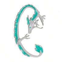 New Hip-hop Punk Enamel Dragon Shaped Ear Cuffs Earrings For Women Party Accessories