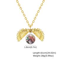 Free Personalized Photo Locket Necklaces For Women Man Chains You Are My Sunshine Engraved Girlfriend Couple Valentine Day Gift