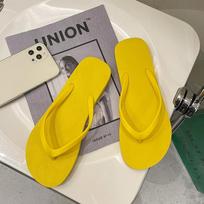 Women Flip Flops Floor Flat Shoes Indoor Summer Home Slippers Ladies Slipper Multi Colors Comfortable Zapatillas de hombre 35-36 geltona