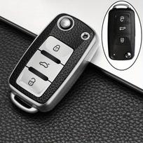 TPU automobilio rakto dėklas-dangtelis, skirtas Volkswagen Fox Tiguan Passat Golf Jetta Beetle Kodiaq Superb Octavia Seat priedams