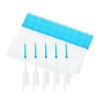 200Pcs Box Dental Floss Interdental Brush Teeth Stick Toothpick Soft Silicone Double ended Tooth Picks Oral Care
