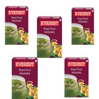 Everest Panipuri Masala 50 g  X Pack Of 5 Flavorful Spice Mix For Tasty Snack Seasoning And Refreshing Street Style Taste