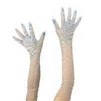 2lots Sparkling Rhinestones Meshes Gloves Exquisites Glove Princesses Gloves for Elegant Evenings and Celebrations 1