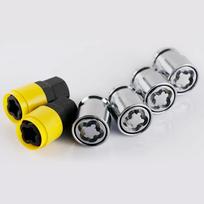 4pcs nuts+2keys M12X1.5 M12X1.25 High Quality Anti-theft 36mm Security Steel Wheel Lock Lug Nuts Locking nut M12x1.25 sidabras