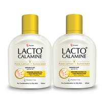 Lacto Calamine Sunscreen Lotion SPF 30 PA+++ Lightweight Oil Control Face Moisturizer For Oily Skin 120 mlx Pack Of 2