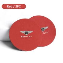 2pcs Car Cup Holder Coaster Non Slip Pad Mat Auto Accessories For New Bentley Flying Spur Continental GT Bentayga Mulsanne