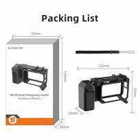 Street Hand Grip Kit For DJI Osmo Action 5 Pro/4/3 Grip Mount Quick Release Rabbit Cage with Shutter Button Protective Frame