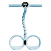 Multifunctional Fitness Pedal Resistance Band with Digital Counter Adjustable Tension Home Exercise Yoga Stretching Equipment one size mėlyna
