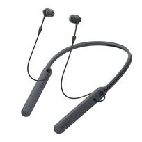 Sony belaidės ausinės Bluetooth iki 20 valandų nepertraukiamo grojimo su 2017 juodos B WI-C400 suderinamos, ausyje įstatomos, mikrofonas, modelis, juoda