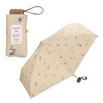 Parasol by Masayuki Oki x Sun and Rain Umbrella Beige Light Blocking UV Cut Heat Shielding Sun and Rain Folding Umbrella for 2025Wpc. Wpc. (Nyanko smėlis