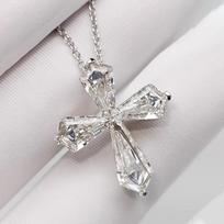 Luxurious Ultra-flash Crystal Clavicle Necklace for Women, New Celebrity Style Pendant, High-end Fashionable Necklace 60CM