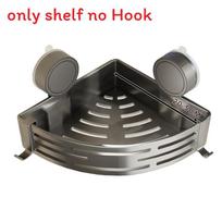 Abs Suction Cup Triangle Shower Caddy With Three Layers For Bathroom Storage No Hook