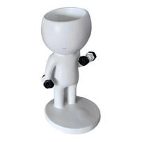 Fun Workout Figure Planter Modern Resin Treadmill Runner Plant Pot Dumbbell Body Builder Plant Holder Cute Head Planter Size#31
