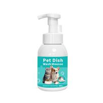 Pet-Safe Small Animal Bowl Cleaner Mousse Bio-Enzyme Biodegradable Eco-Friendly Non-Toxic Dishwashing Soap 300ML 6.9*6.9*17.1cm