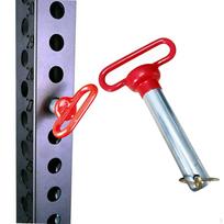 Fitness Rack Insert Pin THandle Gym Locking Red Coated Exercise Gear M1618mm M16-18mm