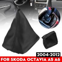 Gaiter Boot Cover for Skoda/Octavia A5 A6 2004 2005 2006 2007 2008-2012 PU Leather Gear Shift Knob Boot Cover
