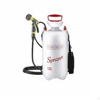 Portable Camping Shower MultiFunctional Manual Pump Pressure Sprayer Adjustable Spray Nozzle Yellow 7-function Gun
