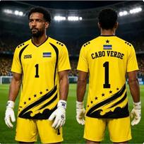 Cape Verde new football jersey loose fit breathable quick drying sports T-shirt for men and women S