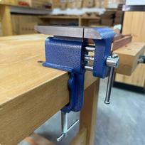 Clampon Bench Vise with Anvil MultiFunctional Small Table HeavyDuty Cast Iron Miniature Anvil Bench Vise