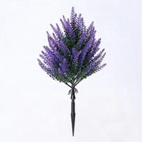 Artificial Lavender Flower With Ground Spike, Realistic Faux Lavender Plants For Garden, Patio, And Outdoor Decoration B