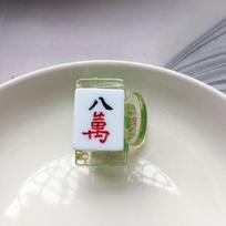 Girls Resin Cartoon Pattern Chinese Style Barrette Mahjong Hair Claw Shark Clip Women Hairpin D