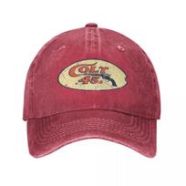 Houston Colt  Gun Texas Unisex Style Baseball Cap Distressed Washed Hats Cap Retro Outdoor Summer Snapback Hat One Size