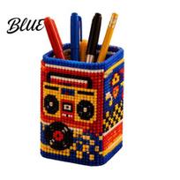 3D Pencil Holder Bead Embroidery Kit Beaded Pen Kit DIY Tiny Organizer Art for Kids Beading Crafts Cute Handmade Gift Beginners & Craft Enthusiasts L