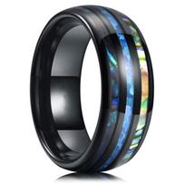 Mada 8mm Aukso Spalvos Nerūdijančio Plieno Gitaros Stygų Žiedai Vyrams Inkrustuoti Imituoto Gintaro Akmens Žiedai Vestuvinis Žiedas Papuošalai Dovanos 8