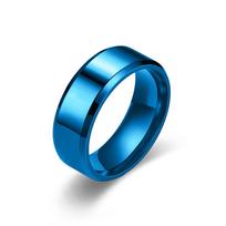 Paprasti 8 mm vyriški žiedai Titano nerūdijančio plieno žiedai vyrams moterims Matinis šlifuotas vestuvinis sužadėtuvių juostos žiedas Unisex papuošalas dovana 12