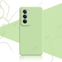 Mobiliojo telefono dėklas OPPO Reno 12 Pro Reno12Pro OPPOReno Reno12 12Pro 5G Minkštas Prabangus Kvadratinis Skysto Silikono Galinis Dangtelis Reno 12 5G China žalia