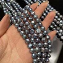 DIY Pendant Irregular Black Pearl 9-10mm For Jewelry Making DIY Necklace Earrings Bracelet Accessory Length 36cm 9-10mm juoda