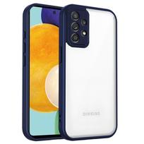 Phone Case For Samsung Galaxy A56 A55 A54 A53 A52 A36 A35 A34 A33 A32 A31 Airbag Shockproof Shell TPU+Transparent Case Galaxy A32 5G mėlyna