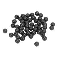 50pcs 8mm Space Beans Set Silica Gel Fishing Line Stopper Collision Avoidance BeansBlack juoda
