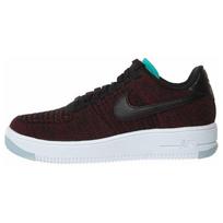 Nike Af1 Flyknit Low Black Black Team Red Women's 820256-002 37.5