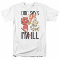 26 Hot Stuff Doc Says T Shirt Mens Licensed Cartoon Merchandise Little Devil White Unisex T-Shirt M