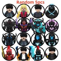 Blind Box WM6220 Anime Sung Jinwoo Lgris Beru Bellion Tusk Fang Hunter Level Up Mini Building Blocks Figures Festival Gitfs Toys