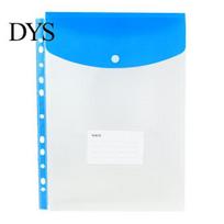 Project File Organizer 11 Hole Binder Pockets for A4 Binders, Plastic Expanding Folders with Snap Closure & Transparent Label Slot, Durable Vertical payment mėlyna