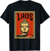NEW LIMITED Laos Lao Buddha Monk Statue T-Shirt M