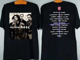 Depeche Mode Band Faith Devotional World Tour Cotton Black T Shirt LI02 S